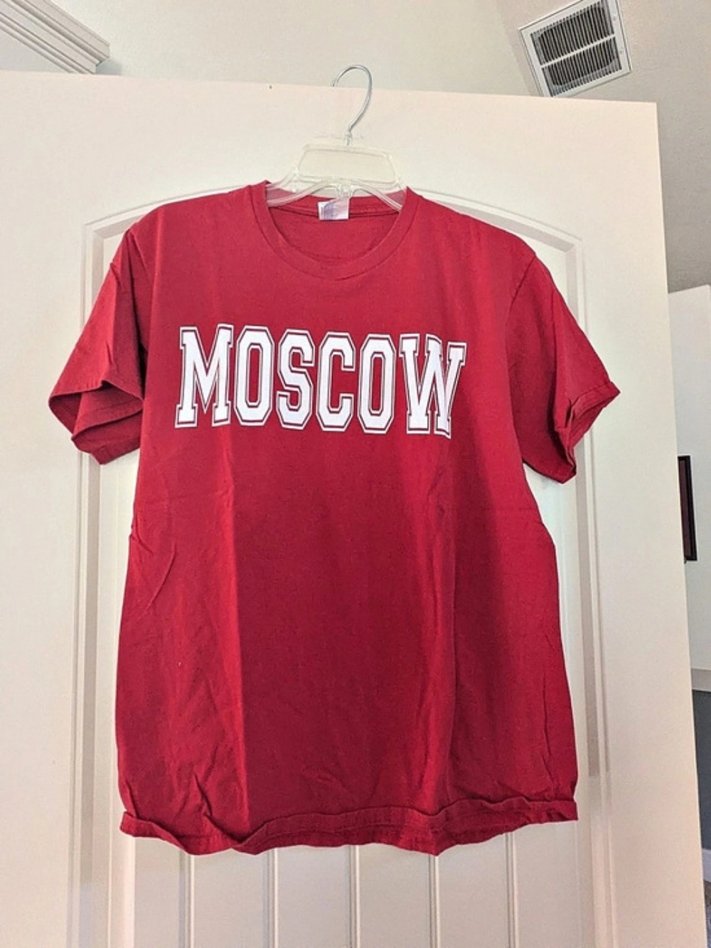 Port & Company Fan Favorite Tee Moscow Graphic Red Medium